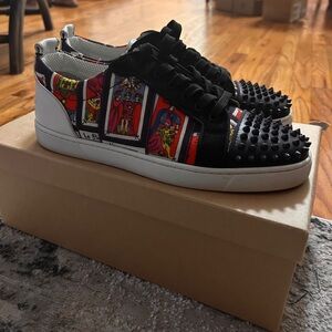 Christian Louboutin Multicolor Louis Junior Spikes Orlato Sneakers